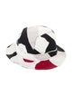 Bally White patterned bucket hat