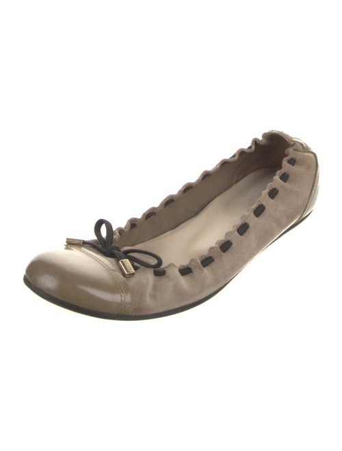 Bally Suede Ballet Flats