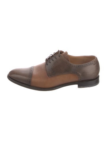 Bally Oxfords Leather Colorblock Pattern Brogues 11