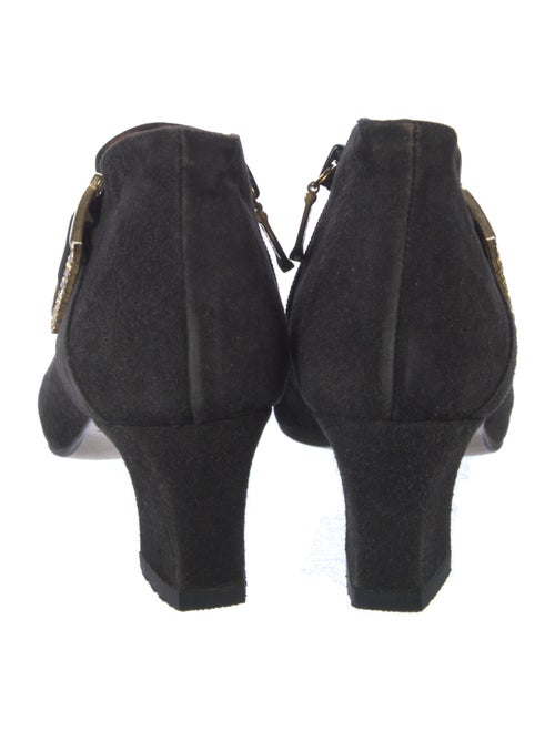 Bally Suede Animal Print Boots