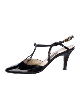 Bally Leather T-Strap Pumps