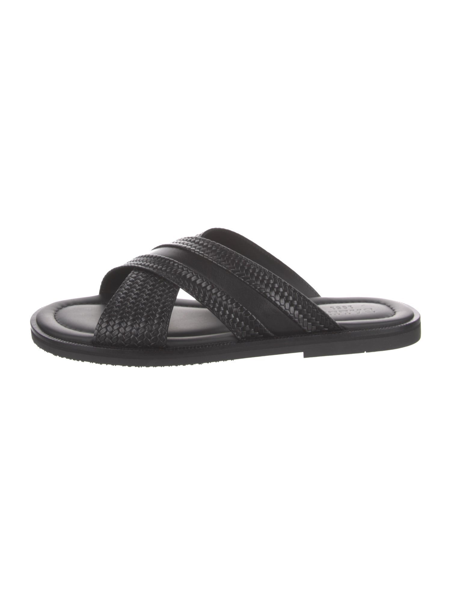 Bally Leather Braided Accents Slides