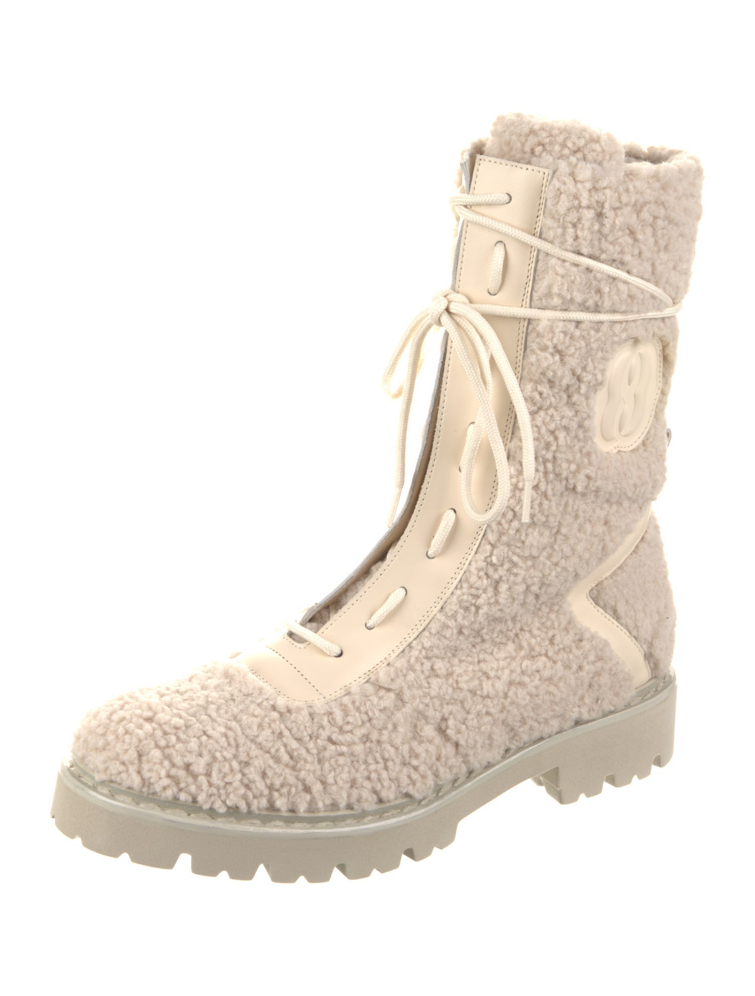 Bally Shearling Combat Boots