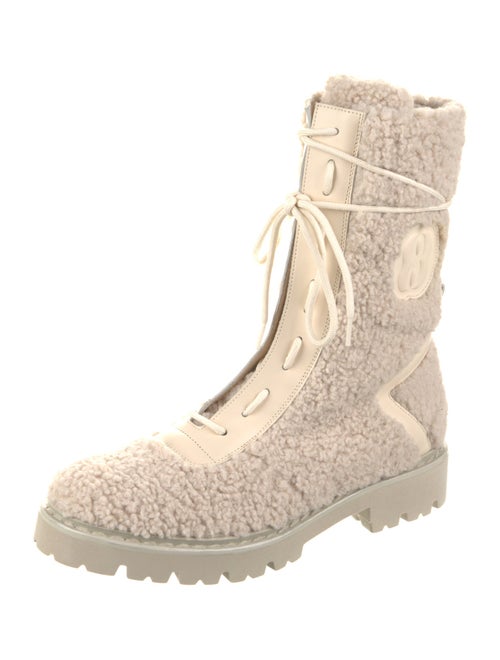Bally Shearling Combat Boots