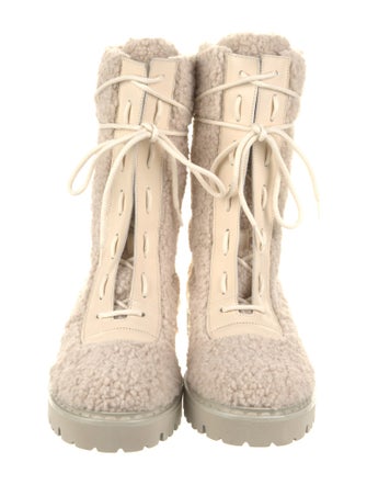 Bally Shearling Combat Boots