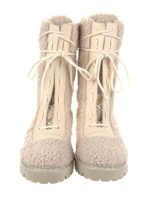 Bally Shearling Combat Boots