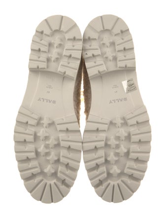 Bally Shearling Combat Boots