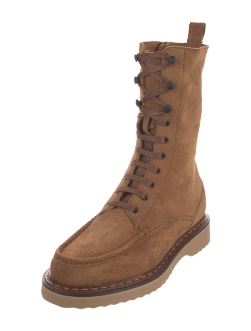 Bally Suede Combat Boots
