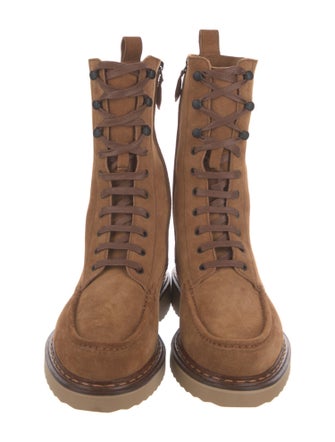 Bally Suede Combat Boots