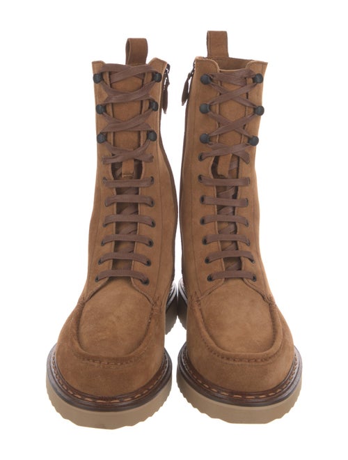 Bally Suede Combat Boots