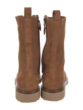 Bally Suede Combat Boots