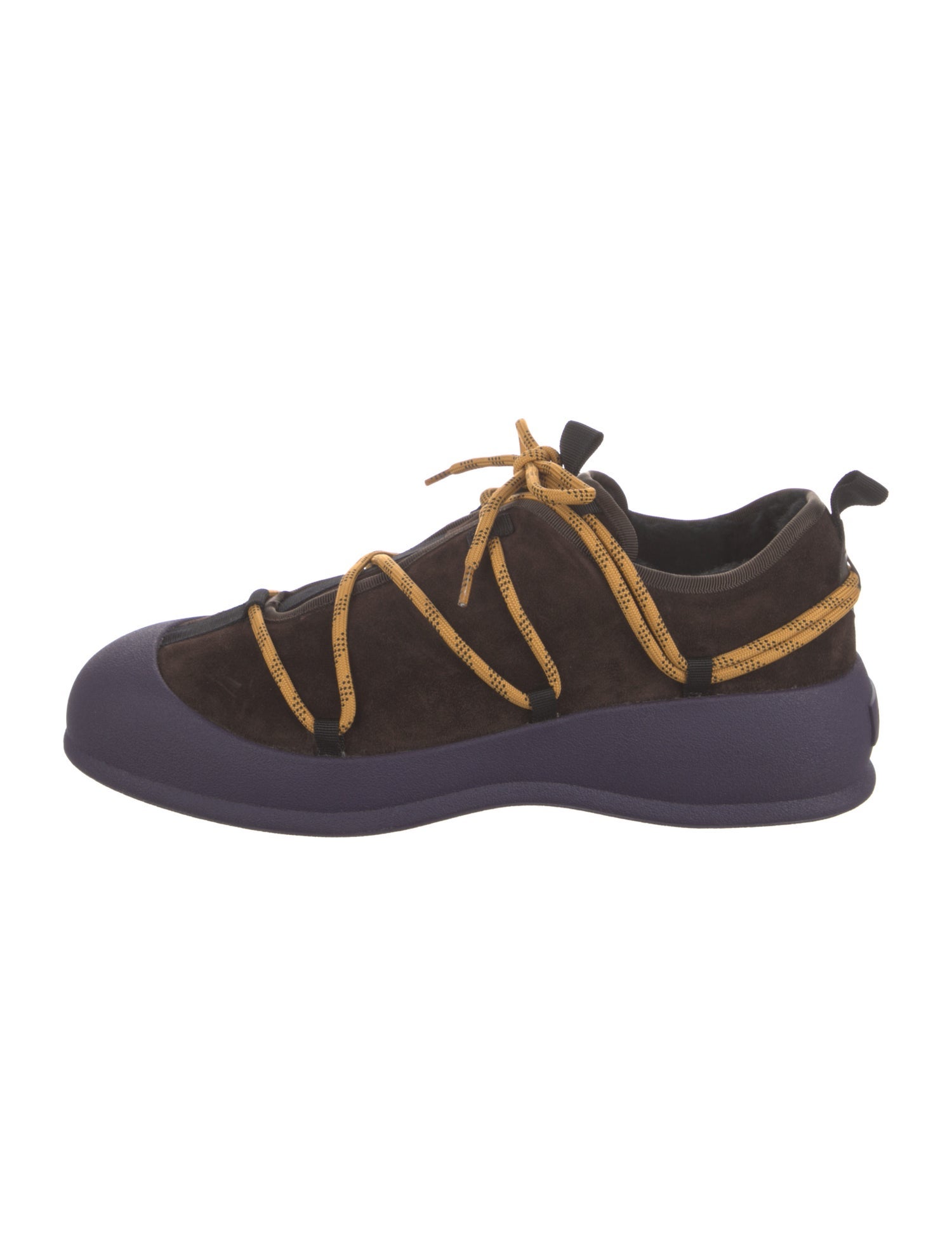 Christian Louboutin Patent Leather Studded Accents Sneakers