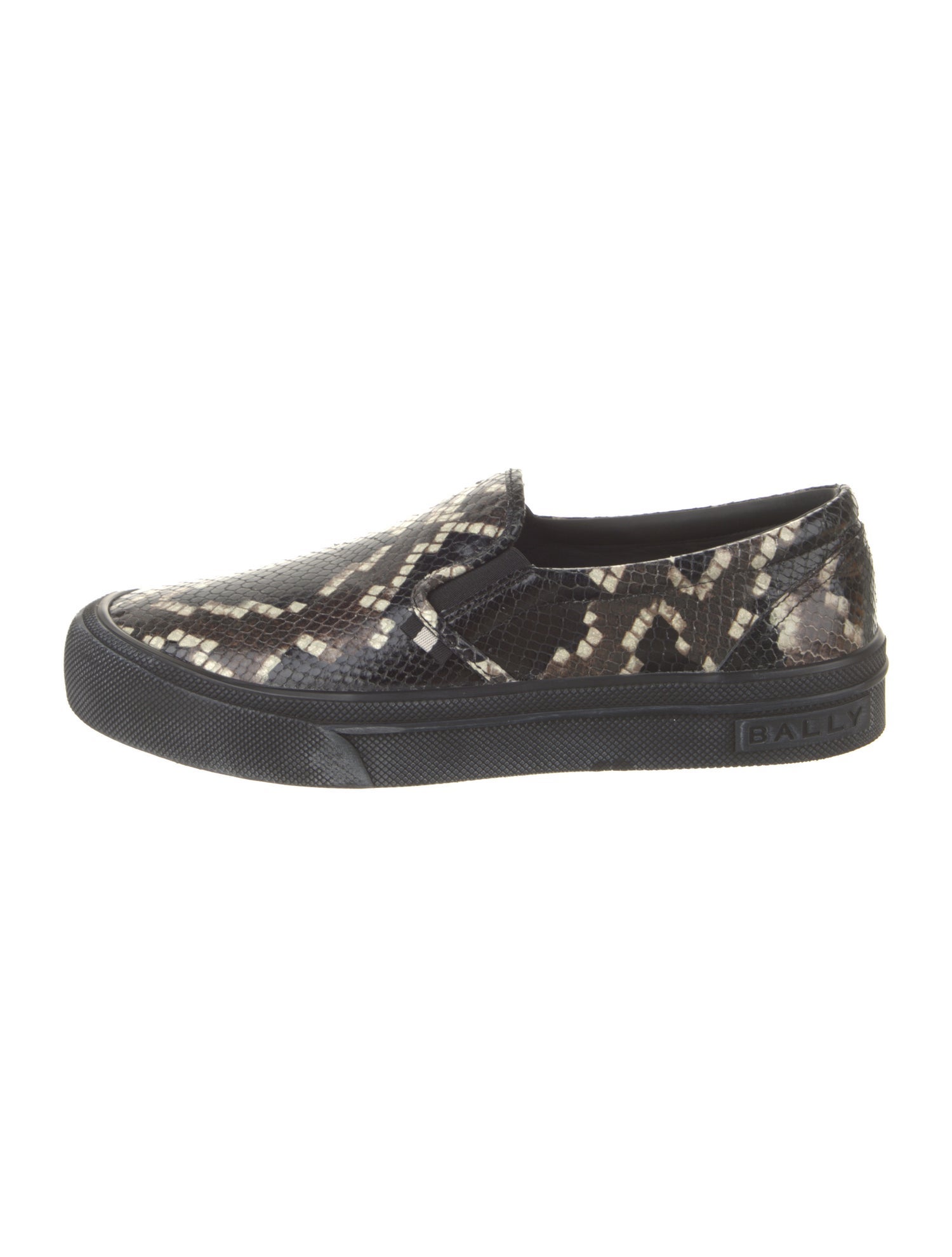 Bally Snakeskin Animal Print Sneakers