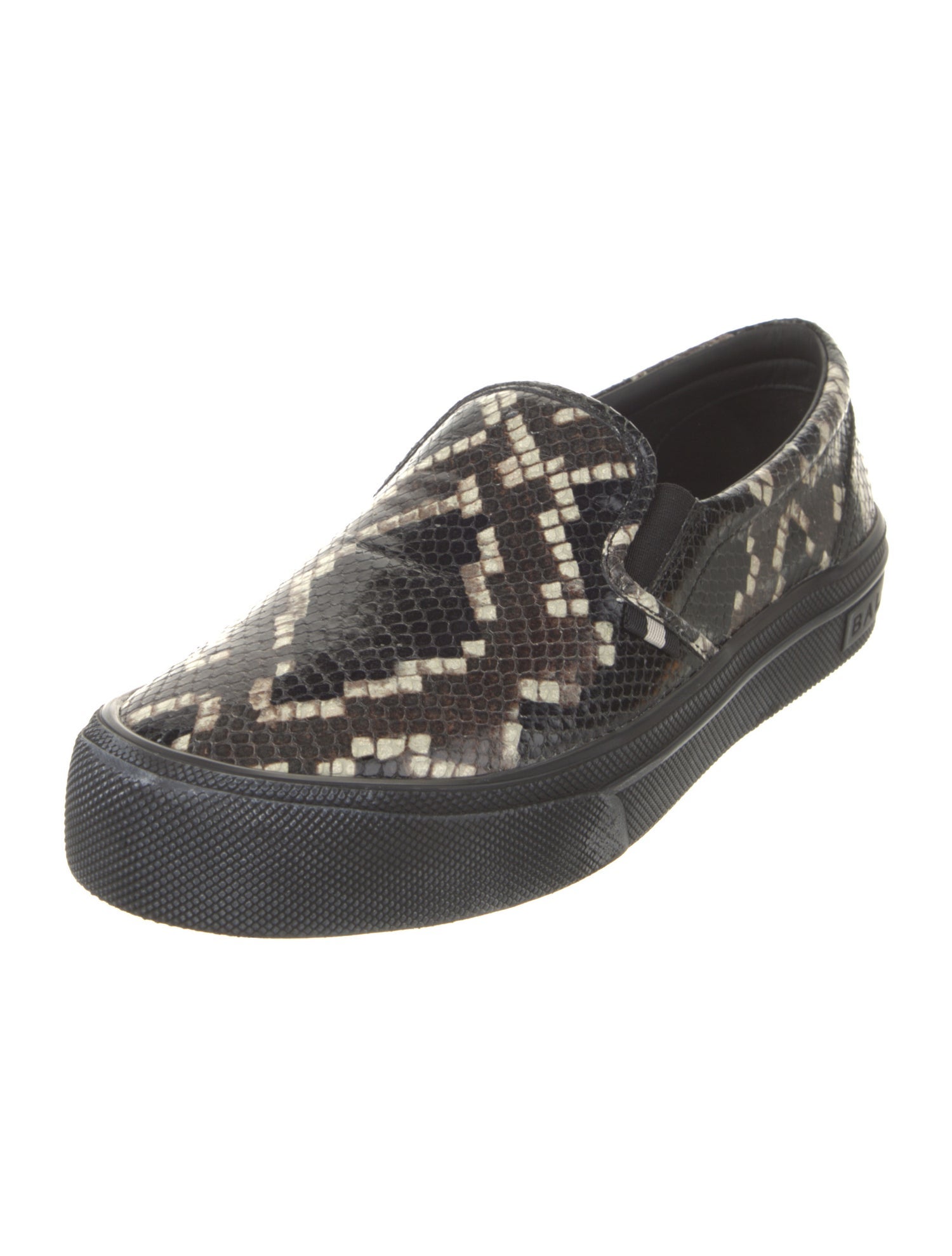 Bally Snakeskin Animal Print Sneakers