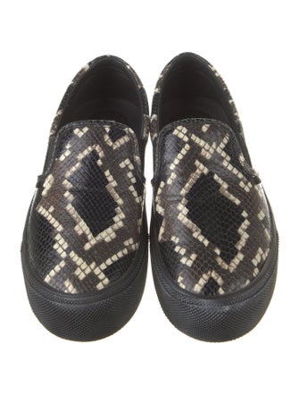 Bally Snakeskin Animal Print Sneakers
