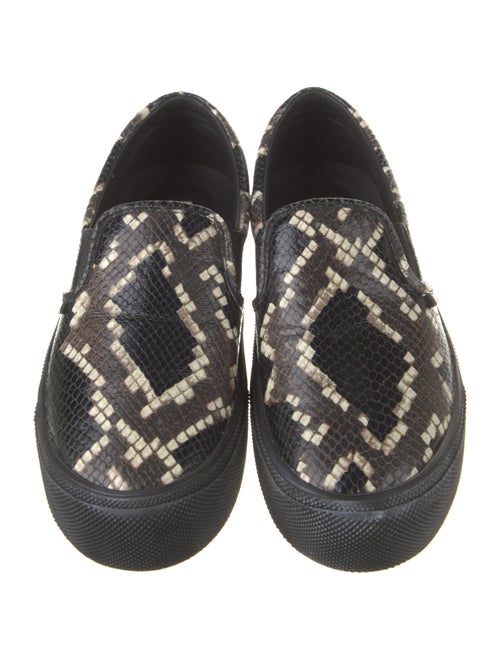 Bally Snakeskin Animal Print Sneakers