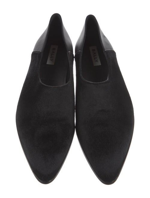 Bally Ponyhair Fur Trim Loafers