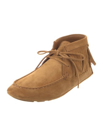 Bally Suede Lace-Up Boots