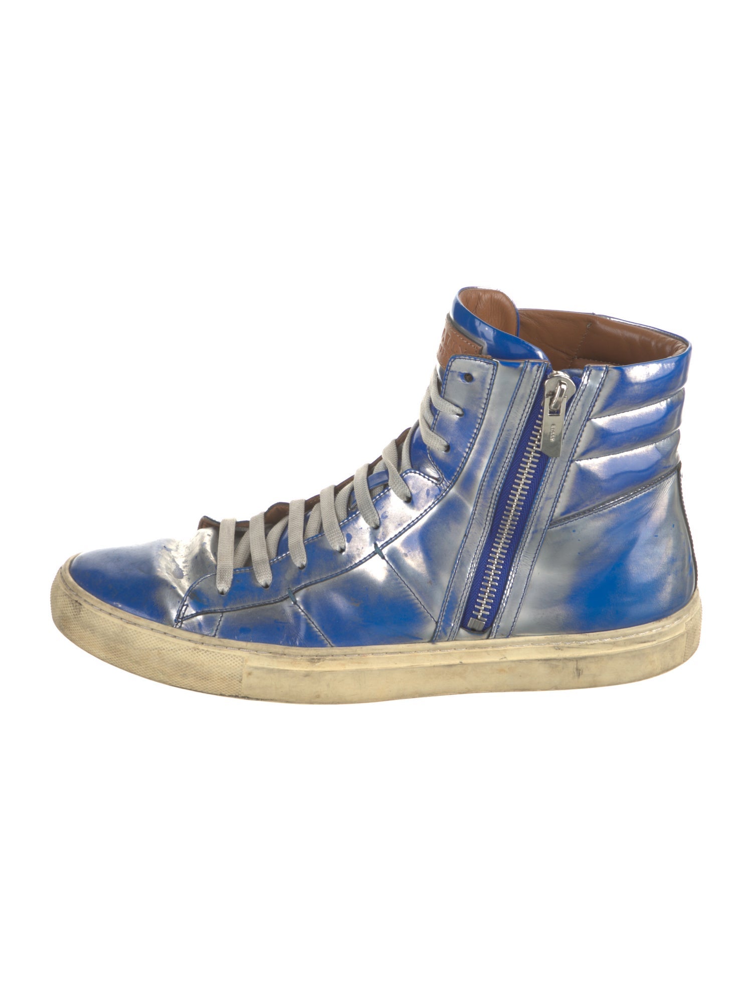 Bally Leather Printed Sneakers