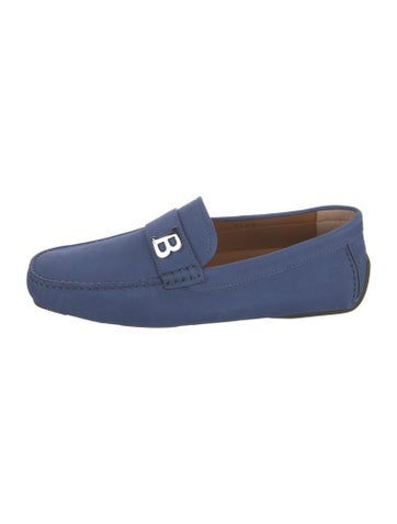 Bally Loafers Nubuck Drivers 7.5