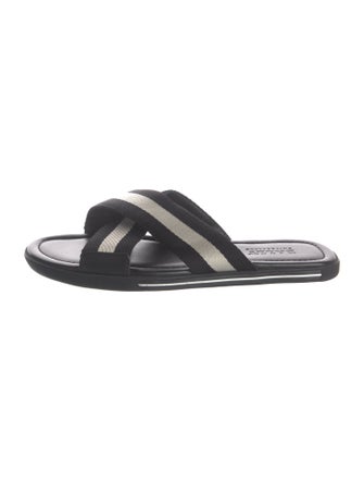 Bally Leather Printed Slides