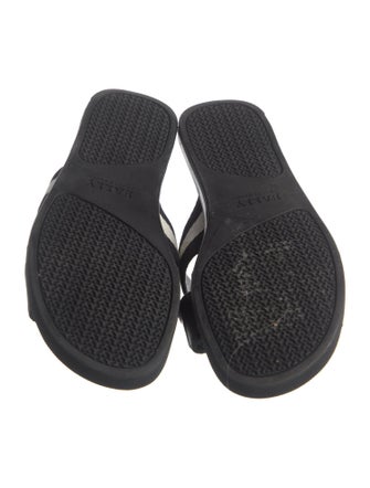 Bally Leather Printed Slides