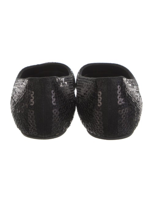 Bally Sequins Animal Print Ballet Flats
