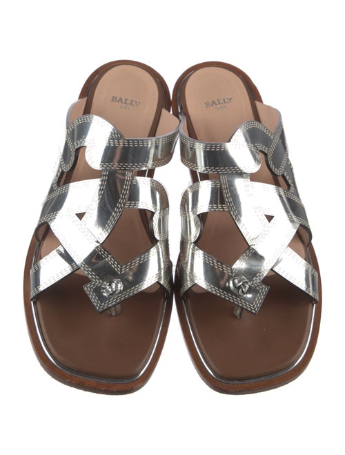 Bally Patent Leather Printed Slides