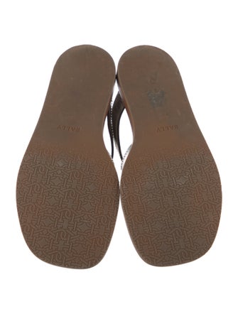 Bally Patent Leather Printed Slides