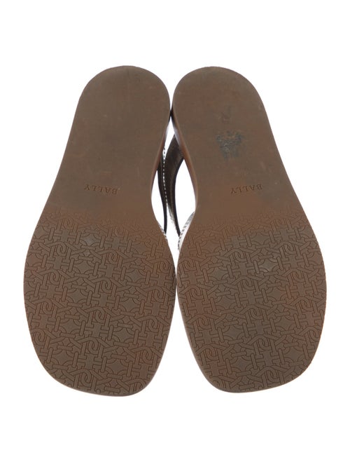 Bally Patent Leather Printed Slides