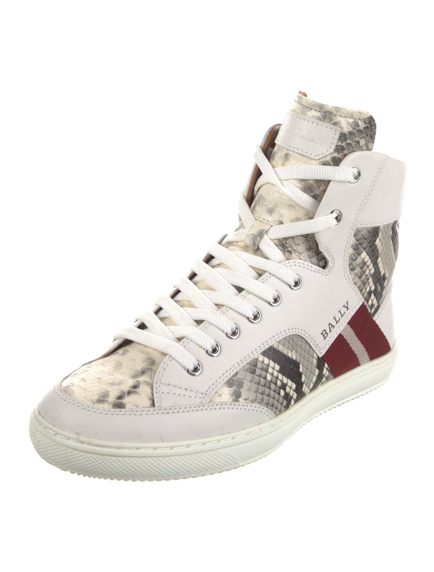 Bally Leather Printed Sneakers