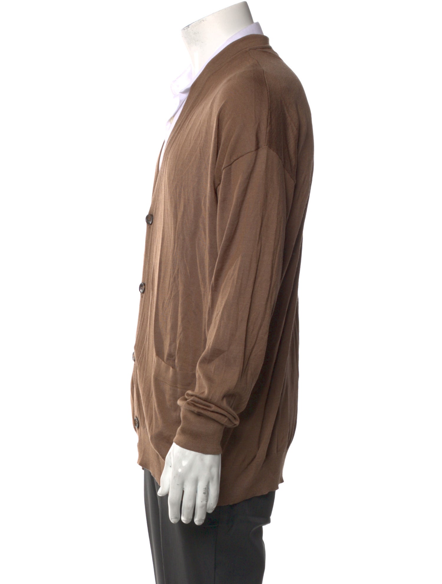 Bally Merino Wool V-Neck Cardigan