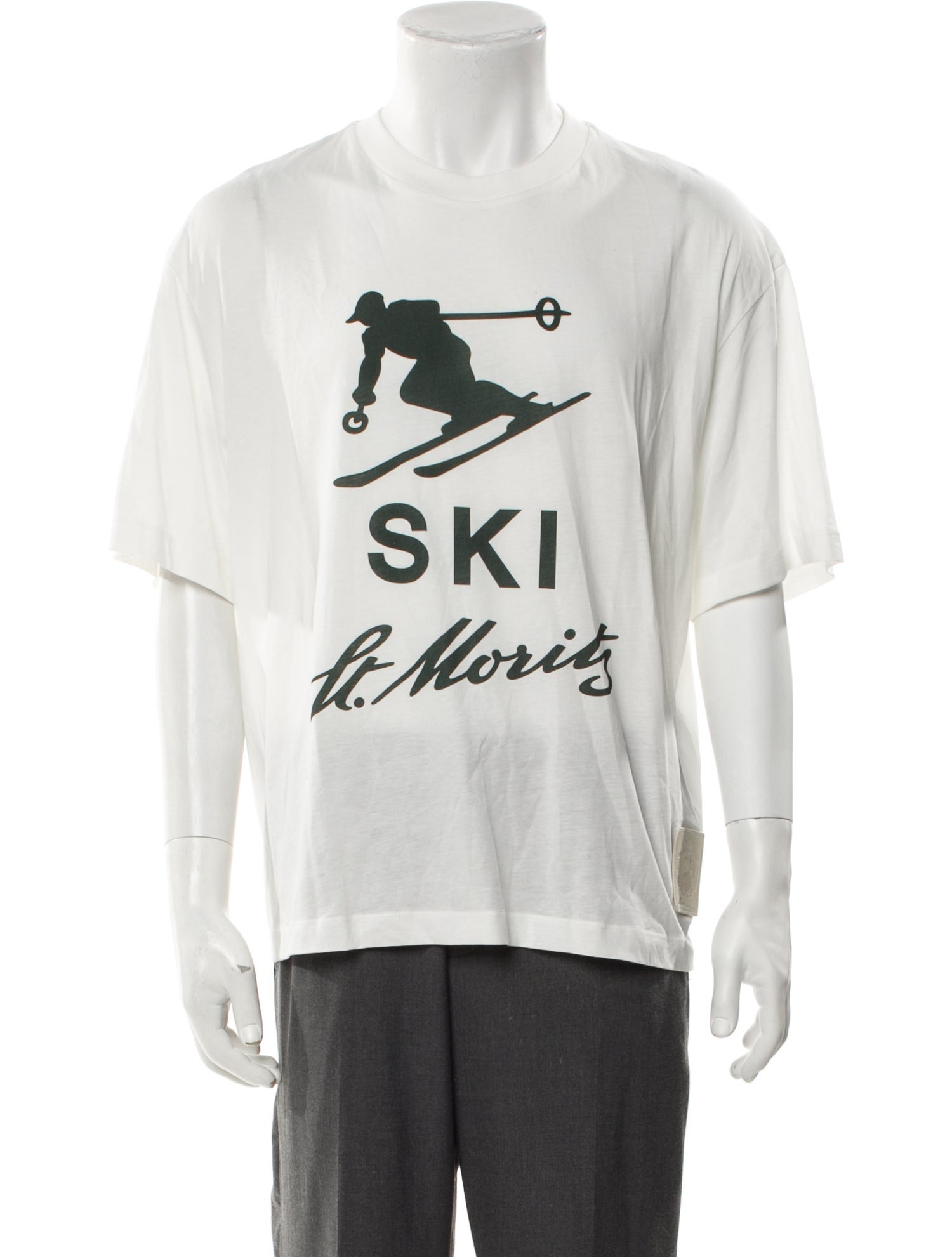 Bally Graphic Print Crew Neck T-Shirt w/ Tags