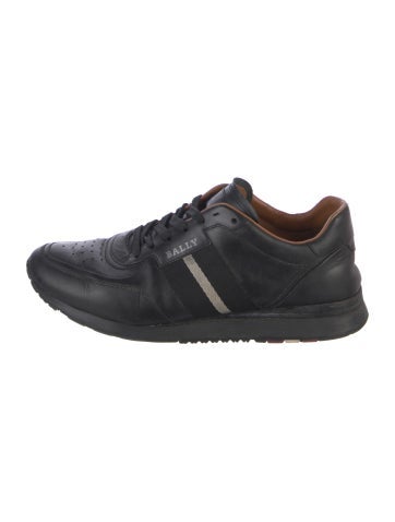 Bally Sneakers Leather Striped 9