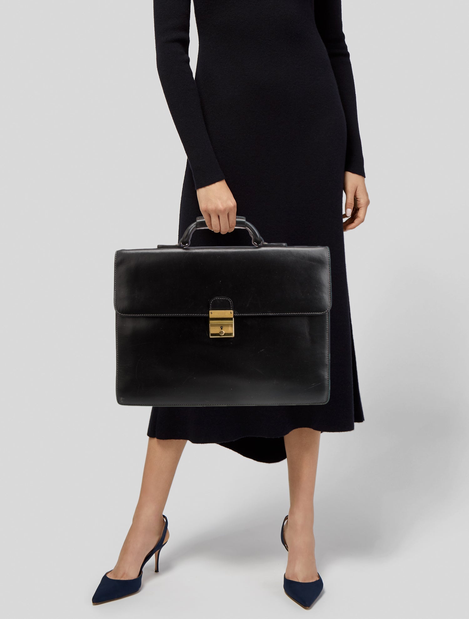 Bally Leather Briefcase