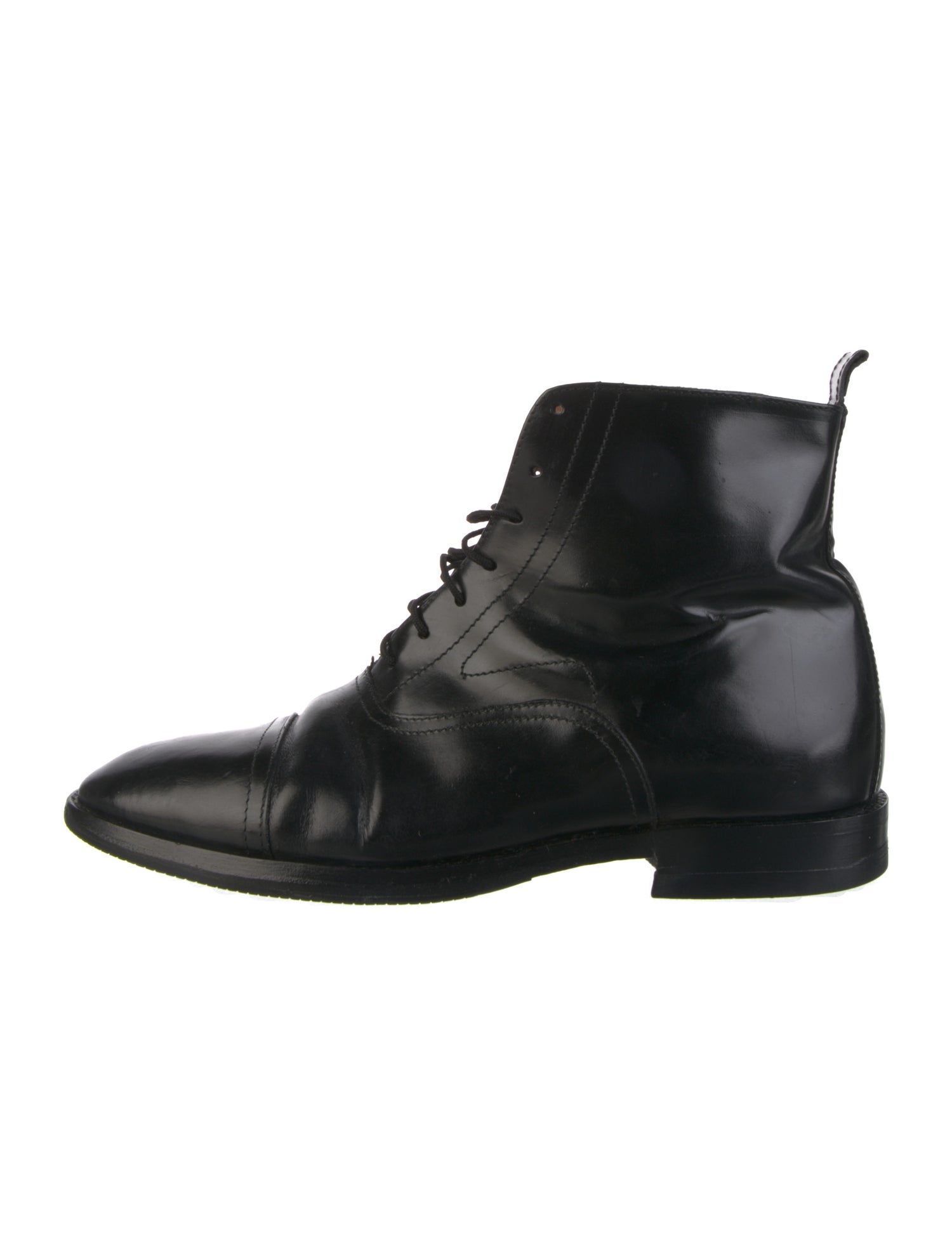 Bally Leather Combat Boots