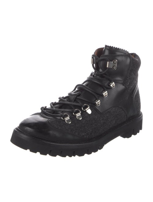 Bally Leather Combat Boots