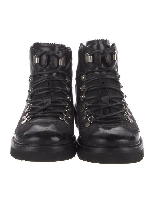 Bally Leather Combat Boots