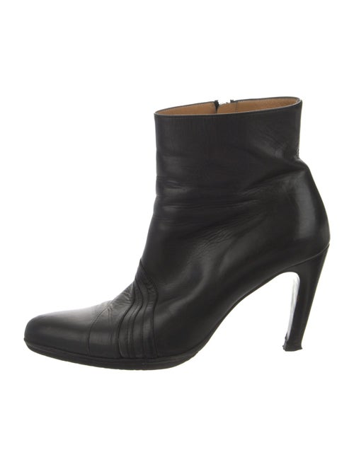 Bally Leather Ruffle Embellishment Boots