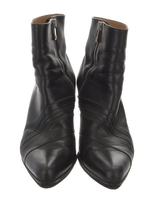 Bally Leather Ruffle Embellishment Boots