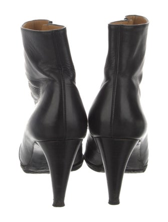 Bally Leather Ruffle Embellishment Boots