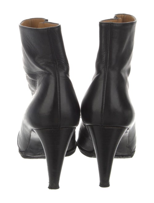 Bally Leather Ruffle Embellishment Boots