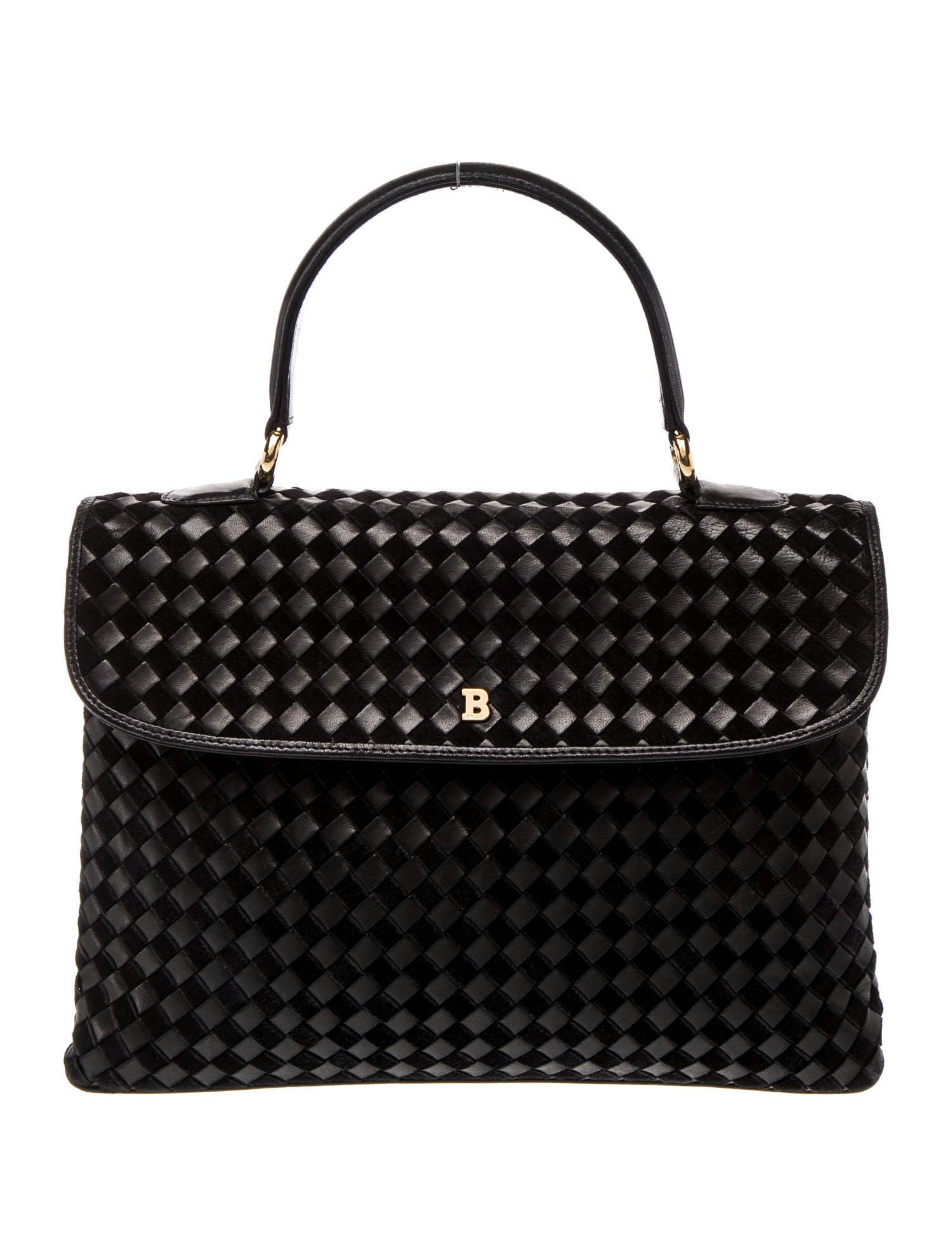 Bally Leather Top Handle Bag