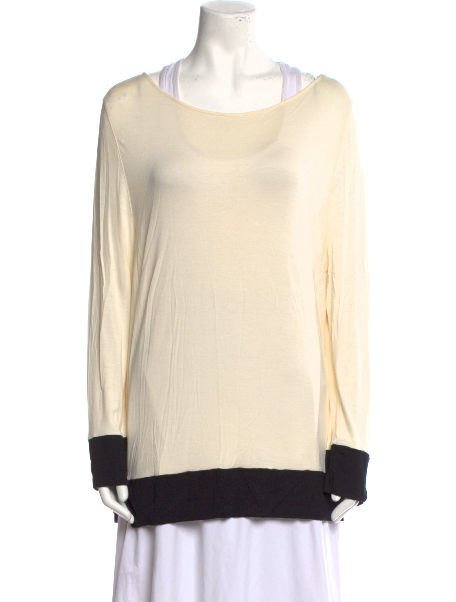 Bally Bateau Neckline Long Sleeve Tunic