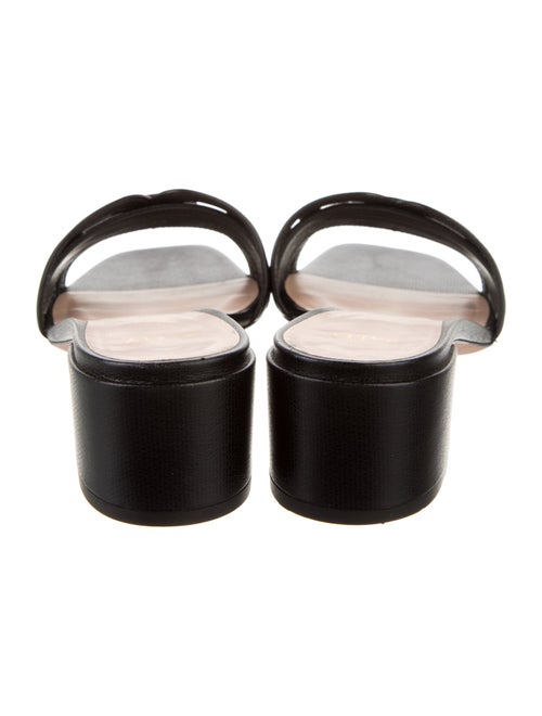 Bally Leather Studded Accents Slides