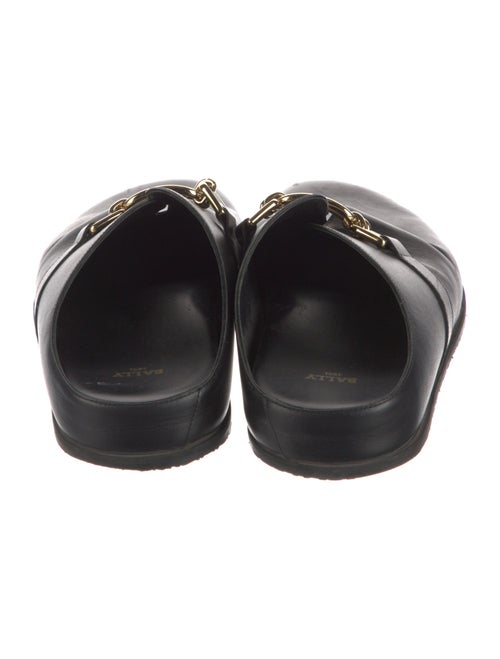 Bally Leather Chain-Link Accents Slides