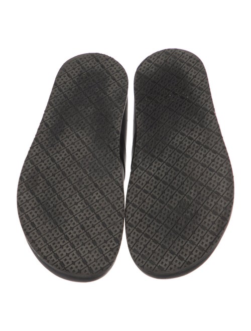 Bally Leather Chain-Link Accents Slides