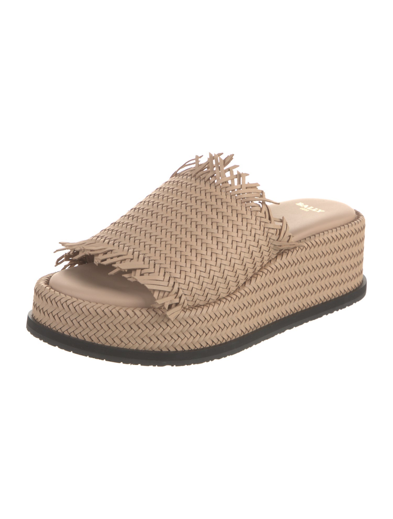 Bally Leather Colorblock Pattern Espadrilles