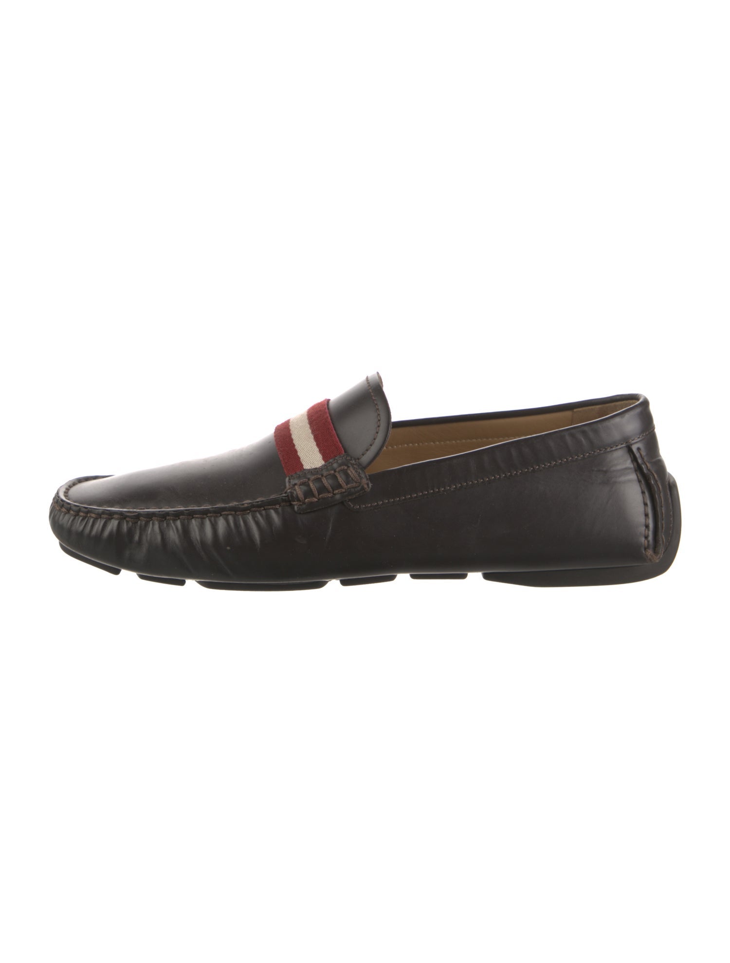 Bally Horsebit Accent Leather Dress Loafers