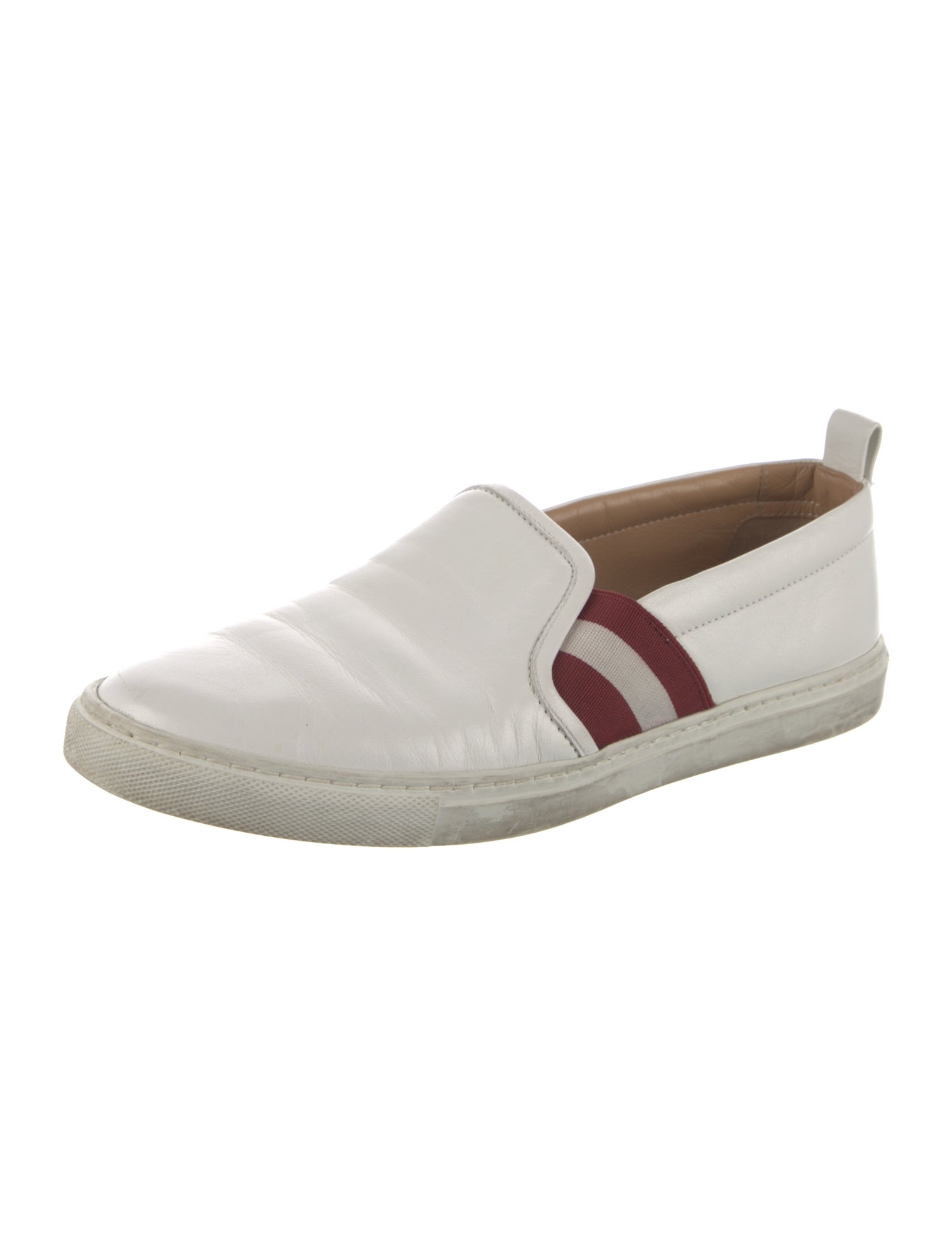 Bally Leather Colorblock Pattern Flats